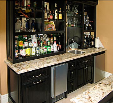 custom, wet bar, molding