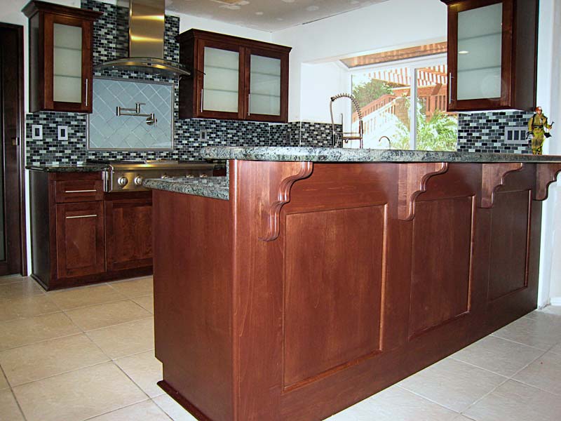 custom kitchen cabinets, wood carving