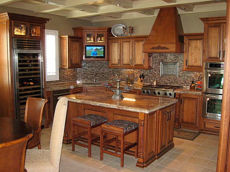 custom kitchen cabinets, wood carving