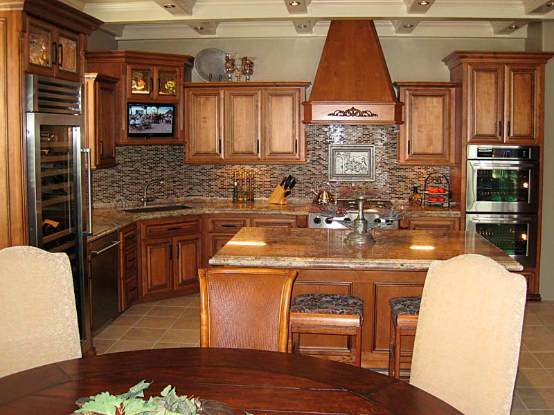 custom kitchen cabinets, wood carving