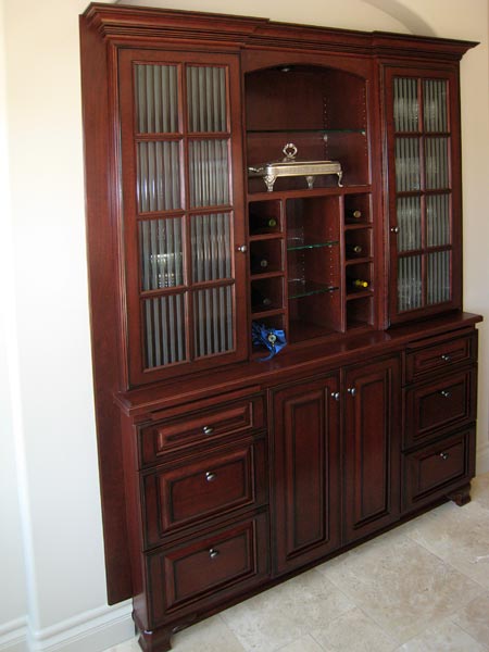 hutch with wine rack