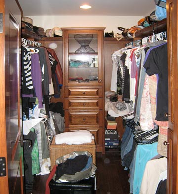 closet cabinets, shelving