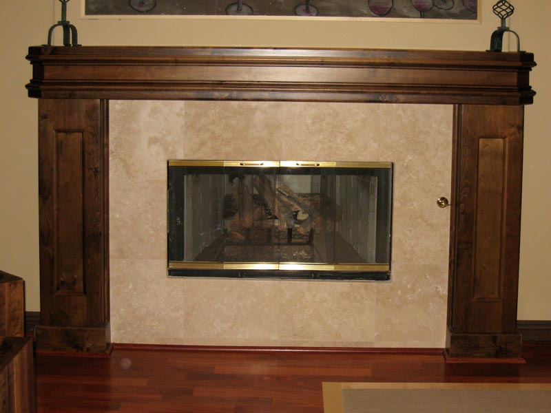 fireplace, solid wood