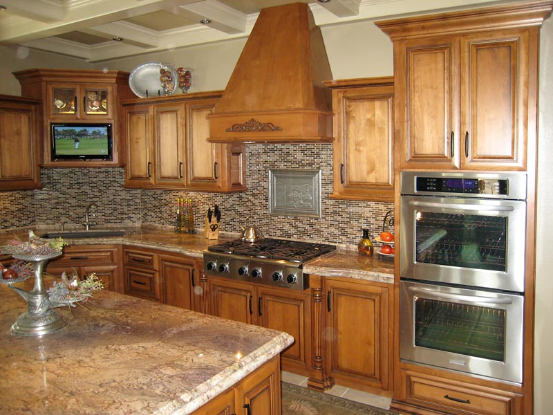 custom kitchen cabinets, wood carving