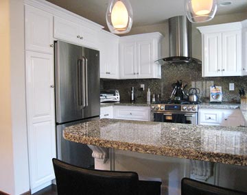 solid wood white kitchen cabinets