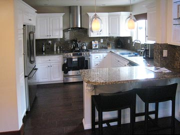 solid wood white kitchen cabinets