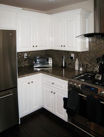 solid wood white kitchen cabinets