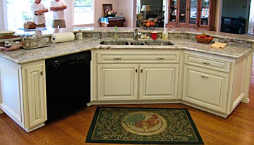 granite kitchen island