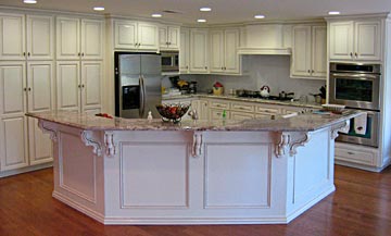 molding, custom trim, kitchen