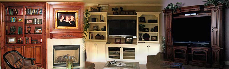 home office, library shelving, entertainment centers, custom built