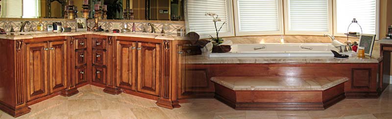 custom cabinets, bathrooms, spa