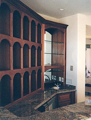 custom home wet bar