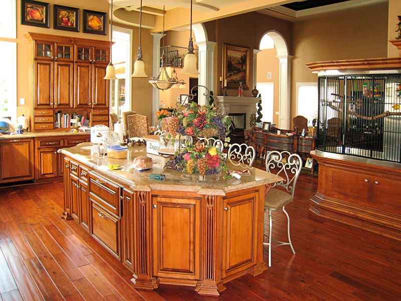 custom kitchen cabinets, wood carving