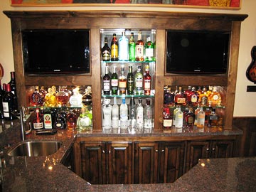 wet bar shelf