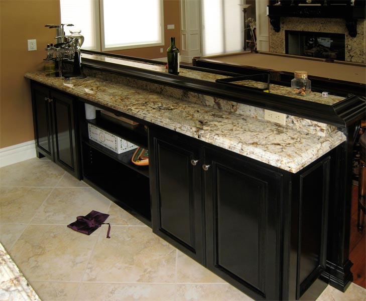 custom wet bar, cabinetry