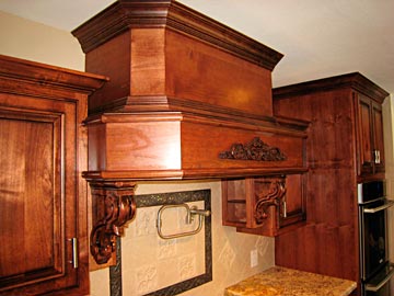 range hood, carved