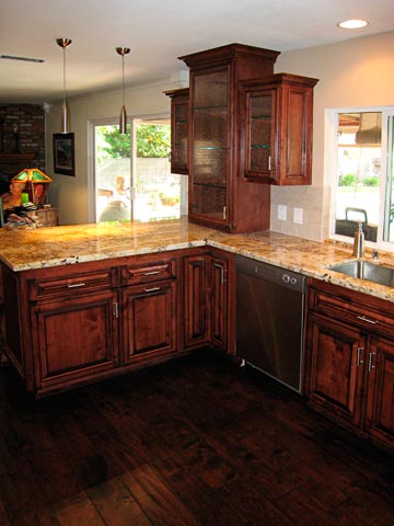 glass kitchen cabinets