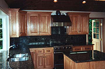 Solid wood, kitchen cabinets