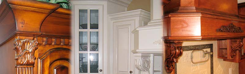 custom cabinets, molding, trim